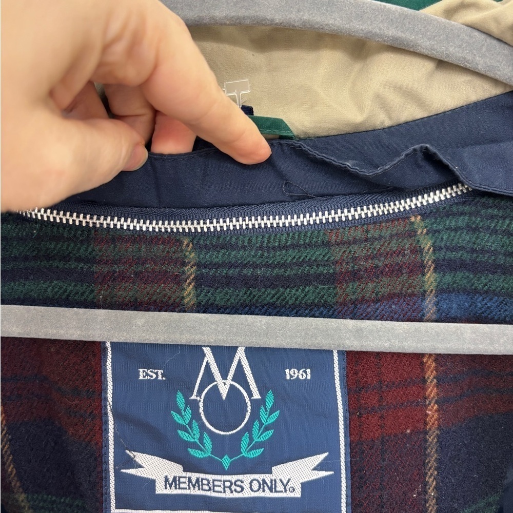 Members Only Green Jacket Mens Vintage Heavy Iconic Racer Quilted Lining XXT - Picture 5 of 16